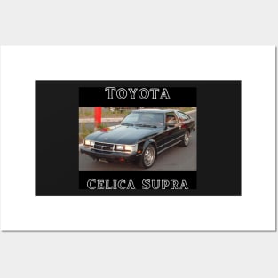 Toyota Celica Supra A50 - Black and White Design Posters and Art
